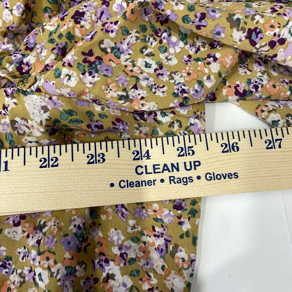 Pretty little thing Plus Pin Floral Cut Out Puff Sleeves Dress US Size 24 - Picture 7 of 10